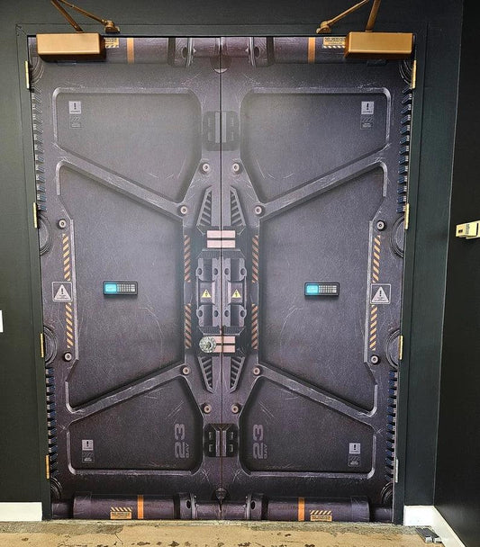 Double door stickers - Sci-Fi decor