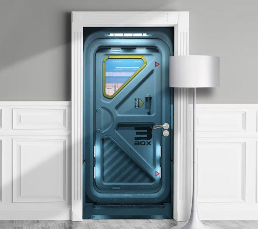 Sci Fi Door Mural - Armoured Bunker, Starship Airlock