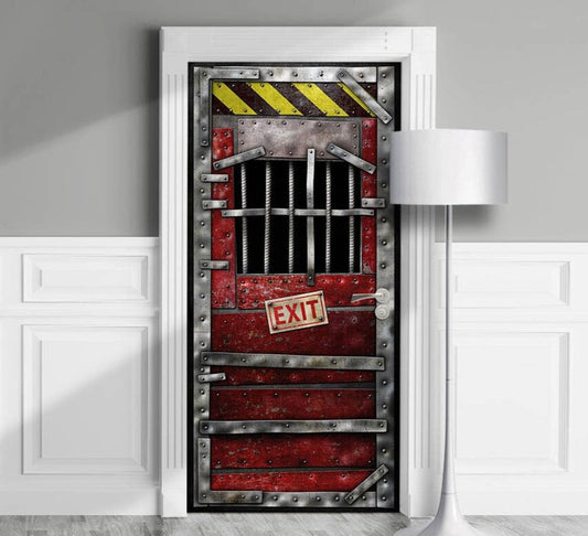 Gamer Safe House Exit door wrap