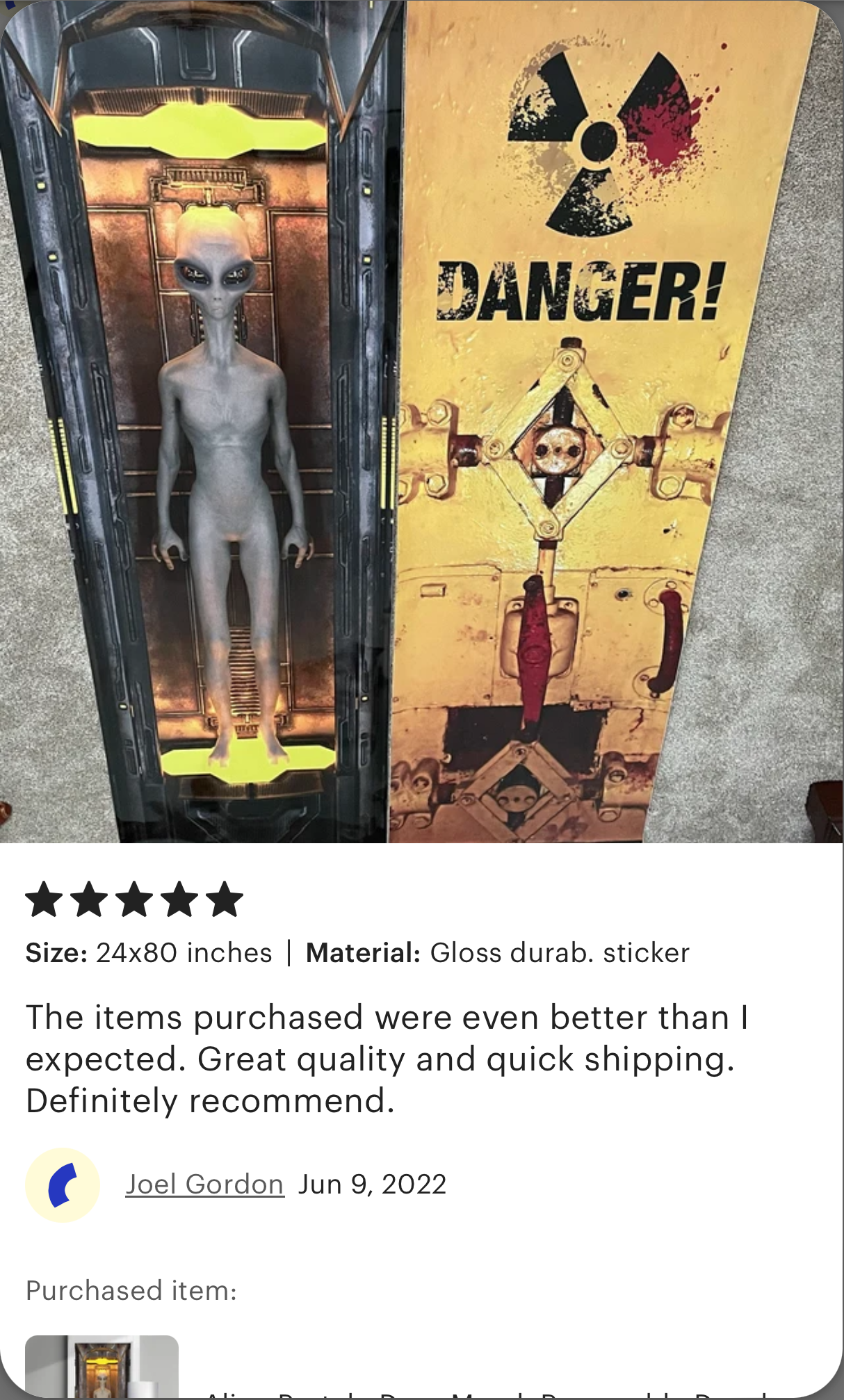 Adhesive door coverings.