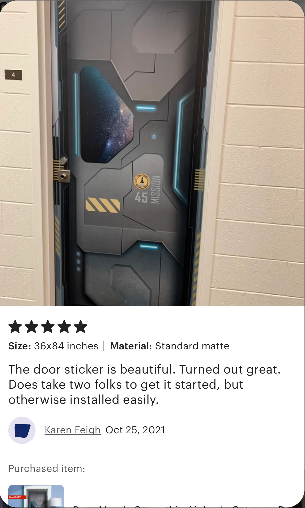 Futuristic door wrap