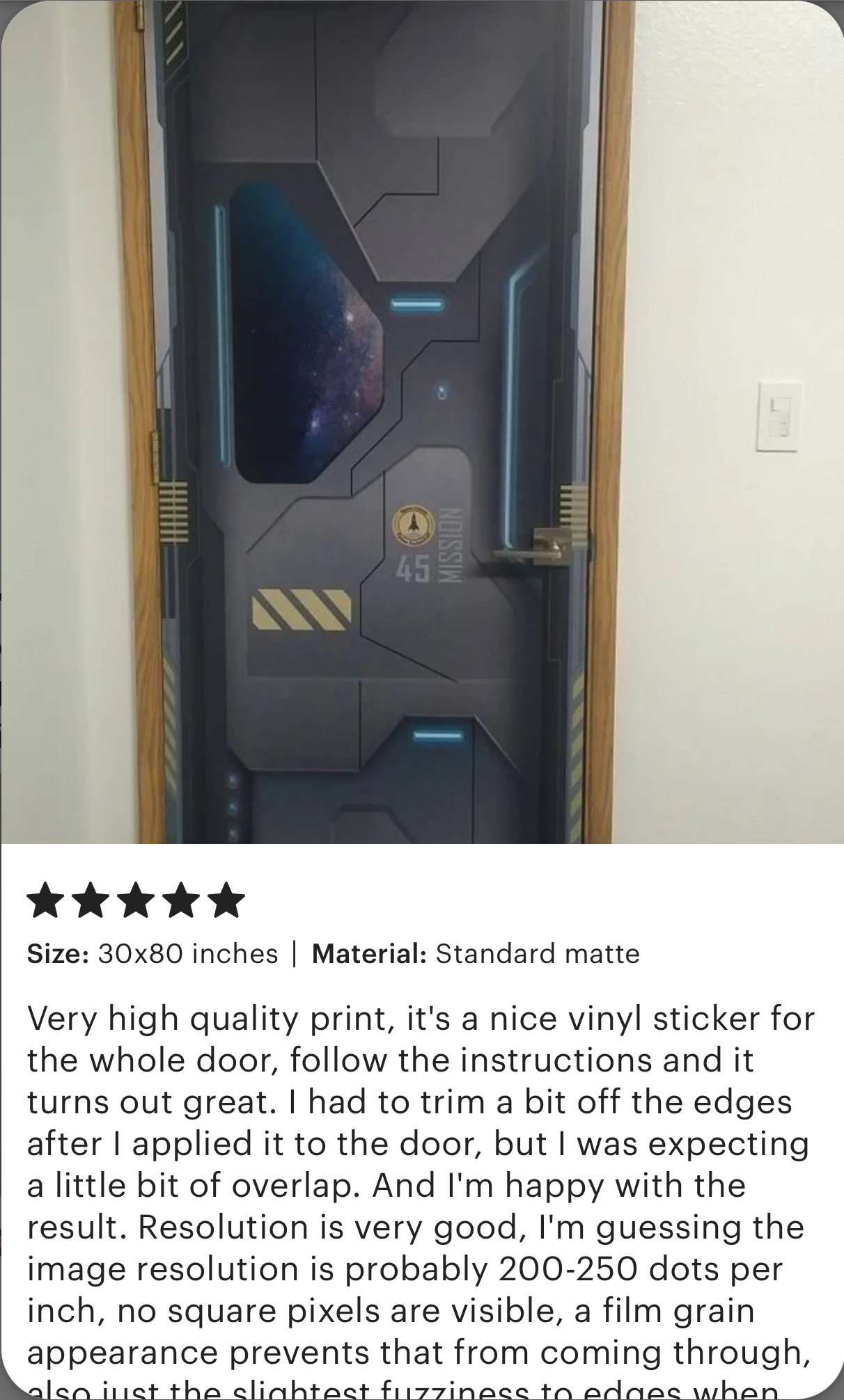 Futuristic door mural