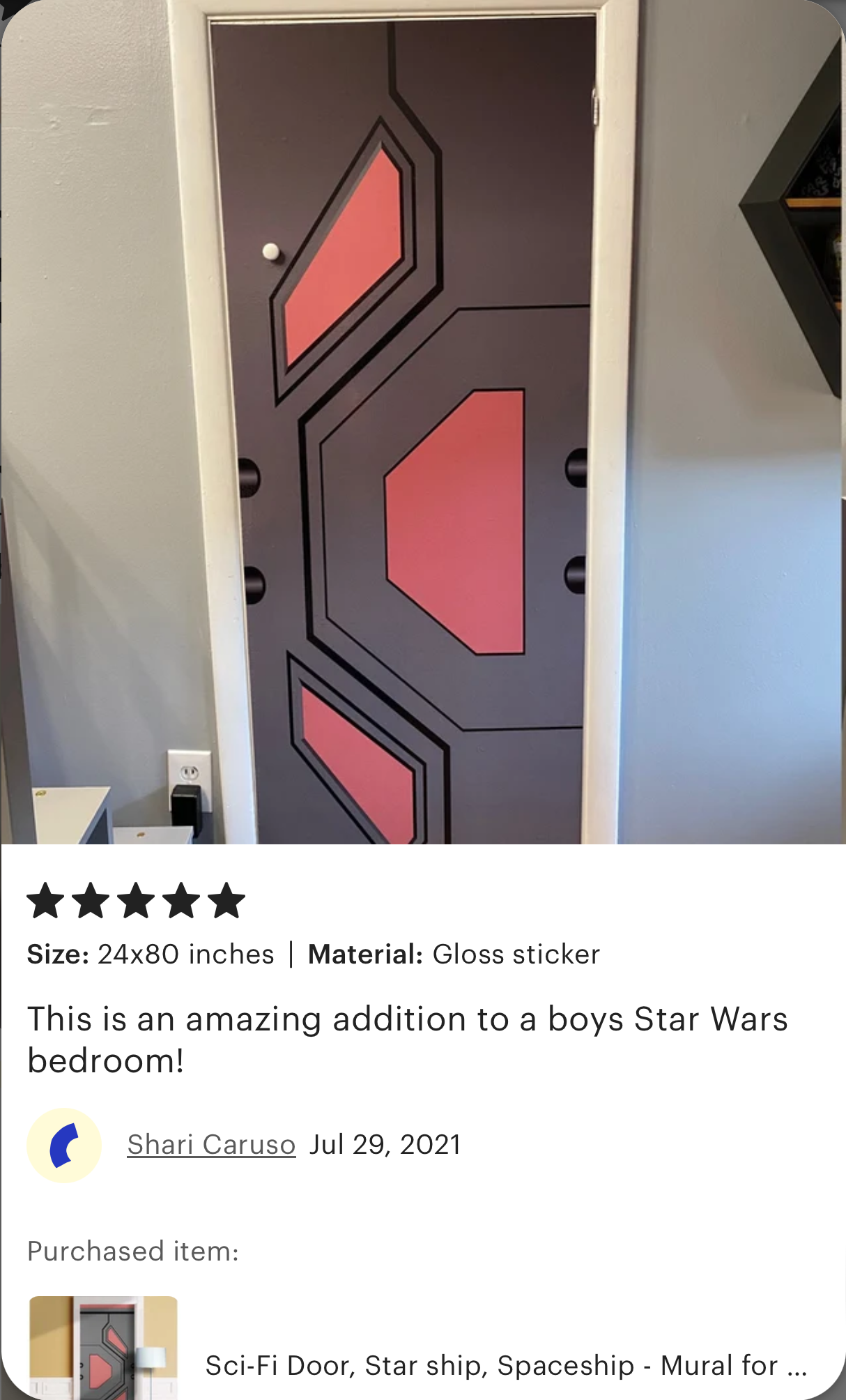 Futuristic door wrap