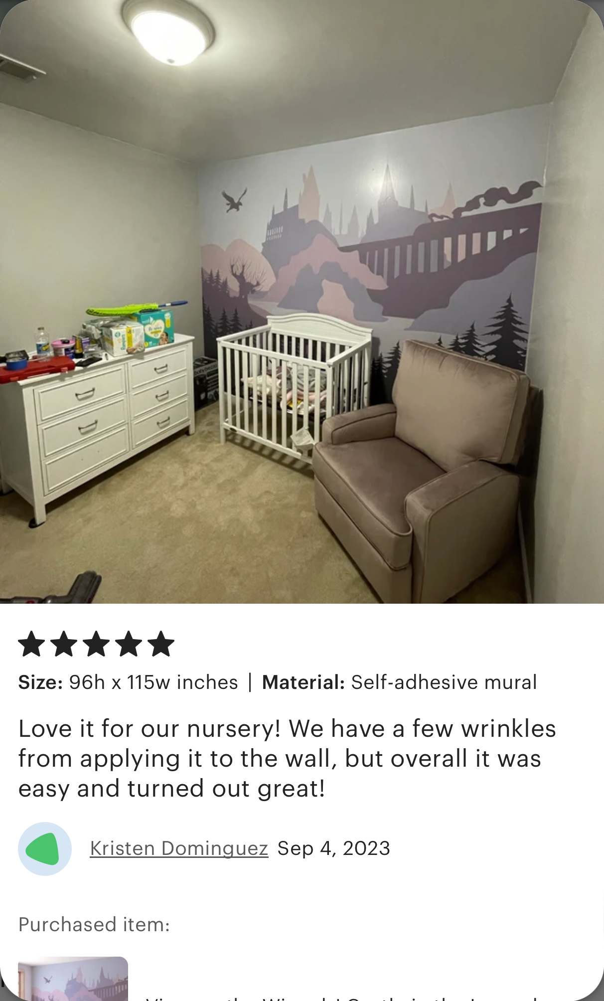 Nursery wallpaper, preschool daycare room decor