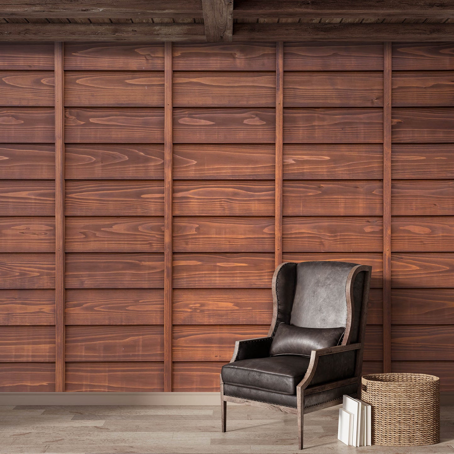 Wooden wallpaper