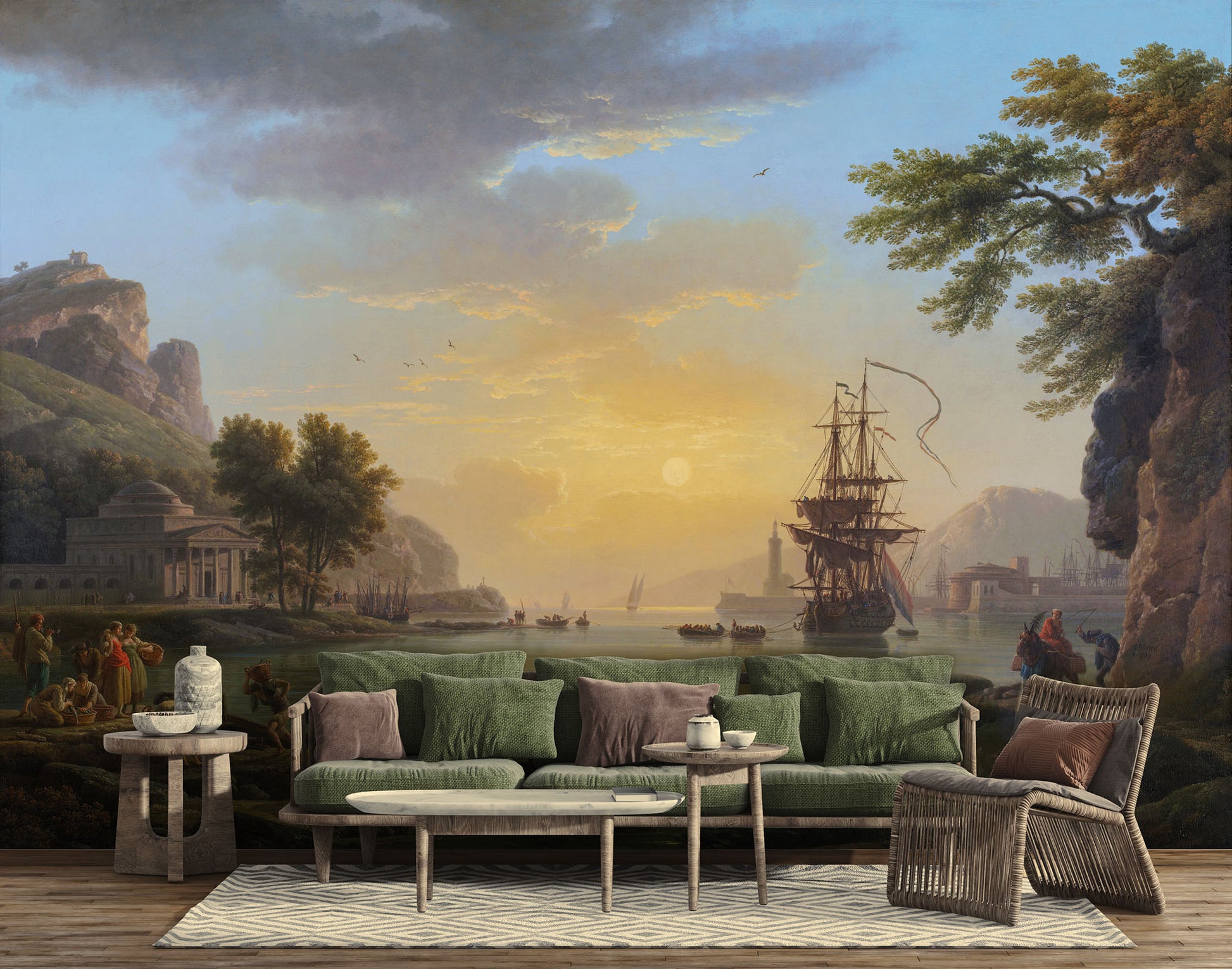 Oil paintings wallpaper