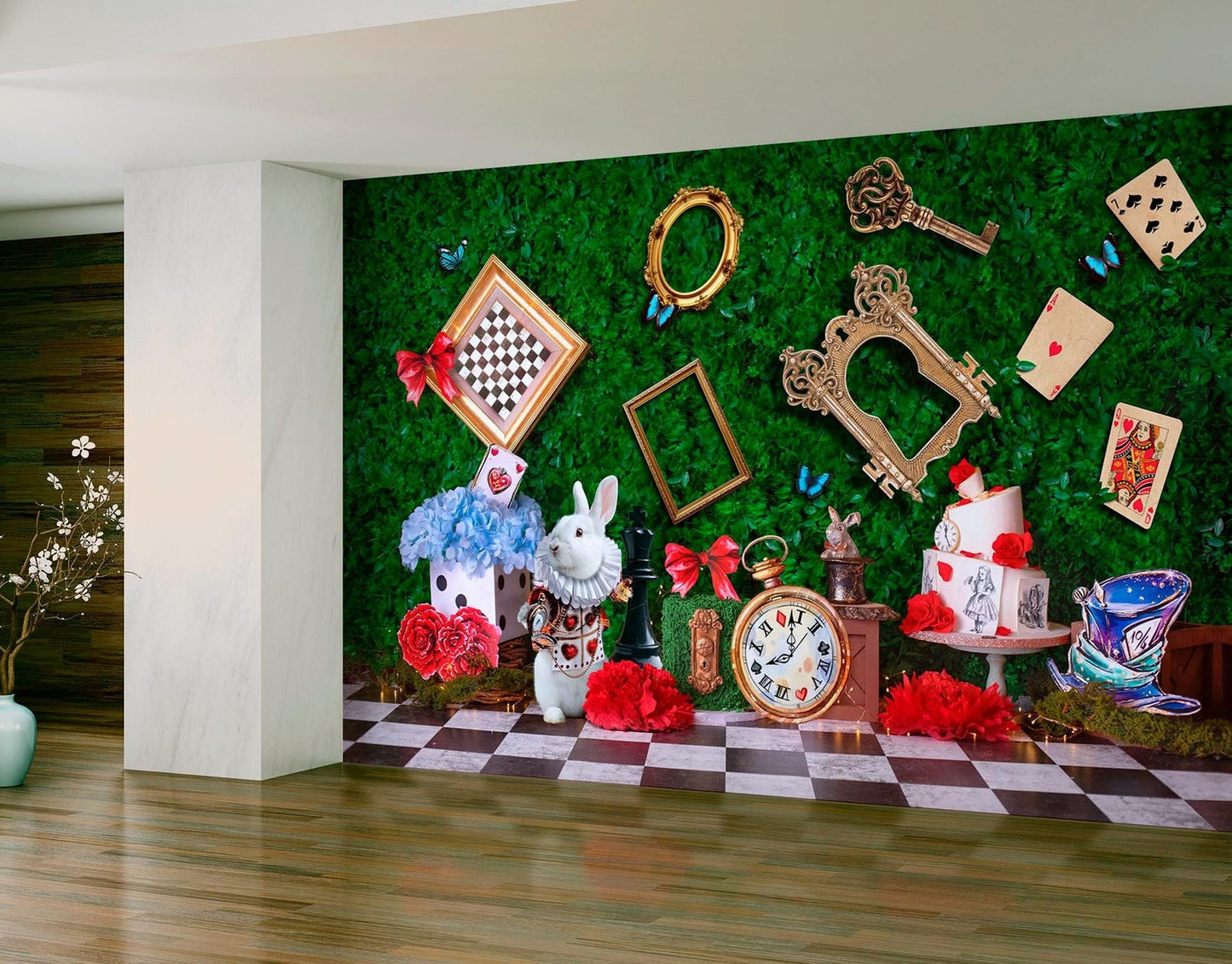 Alice in Wonderland Wallpaper - daycare wall