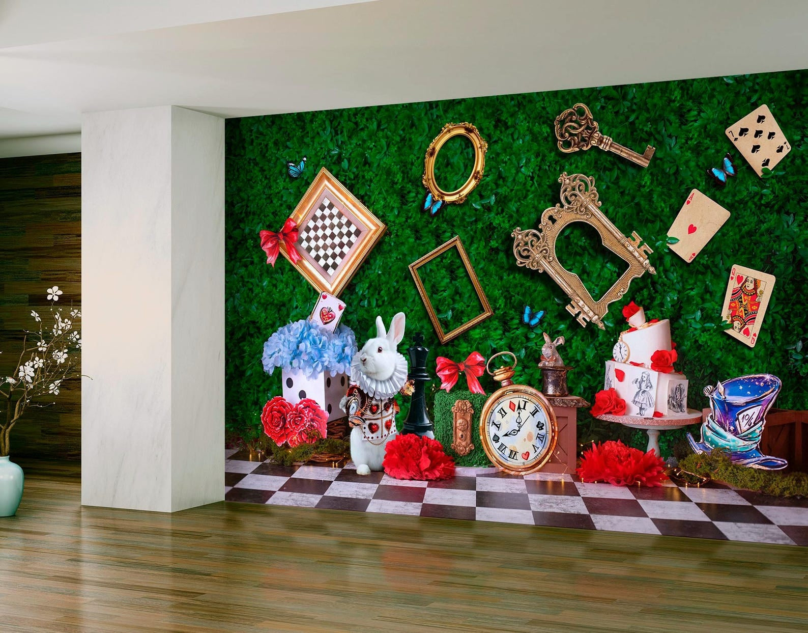 Alice in Wonderland Wallpaper - daycare wall