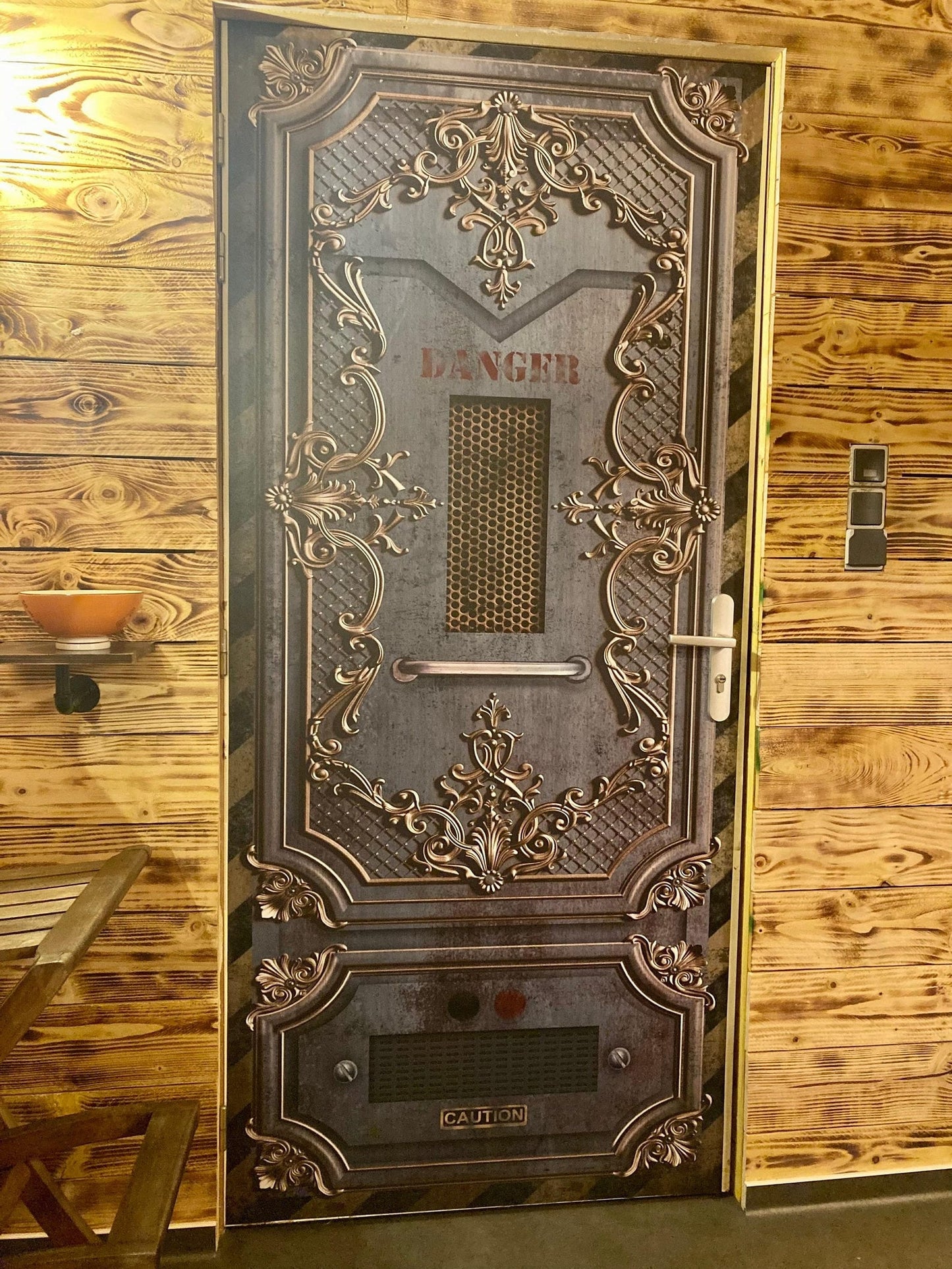 Crazy door mural