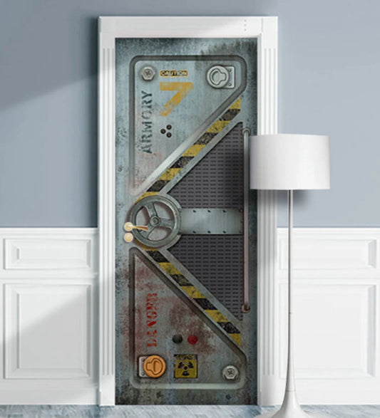 Sci-Fi Armored Airlock door. Man cave bunker.