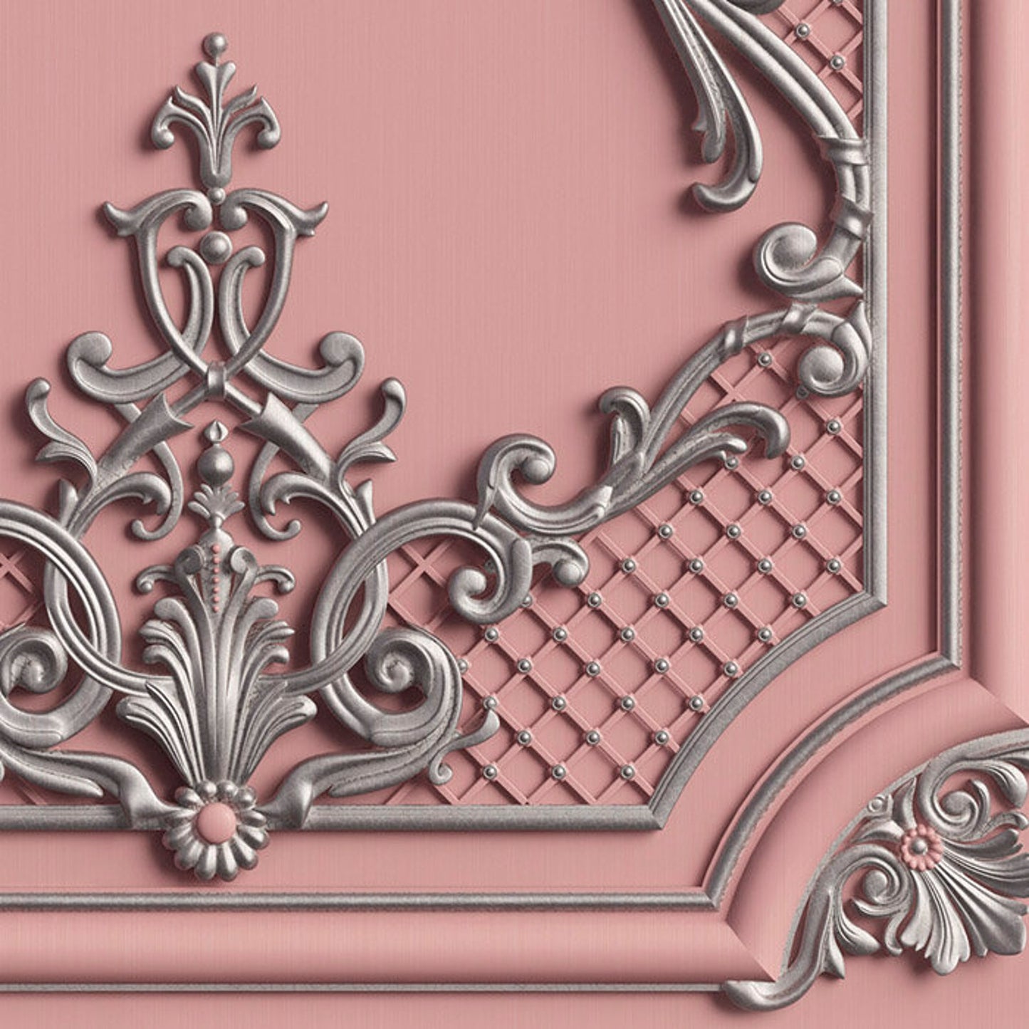 Dementia door wraps. Classic door sticker mural. Glamour cream. Single piece