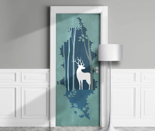 Harry Potter Magic Deer door sticker mural