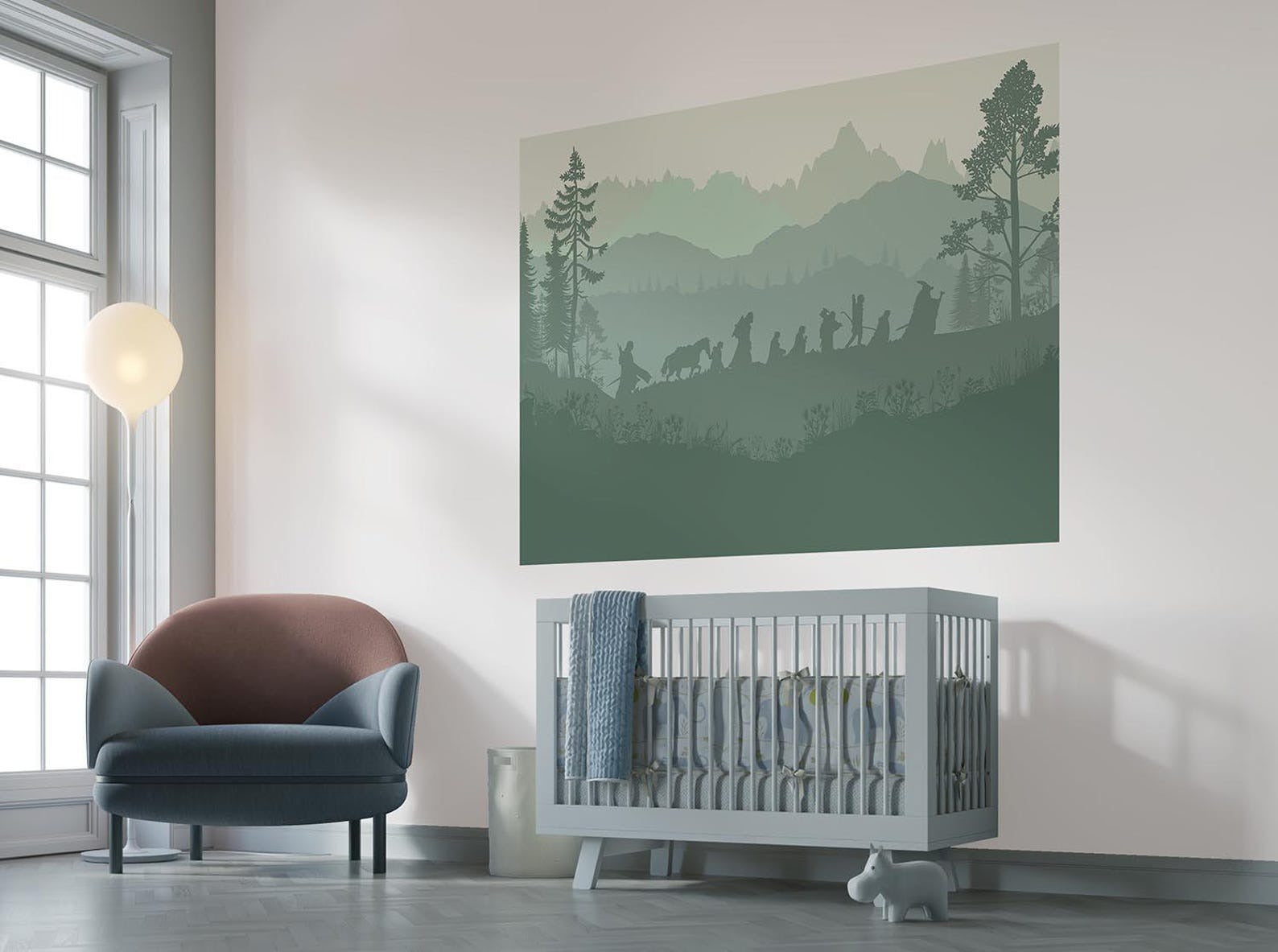 Fellowhip, LOTR decor - wall murals for newborns