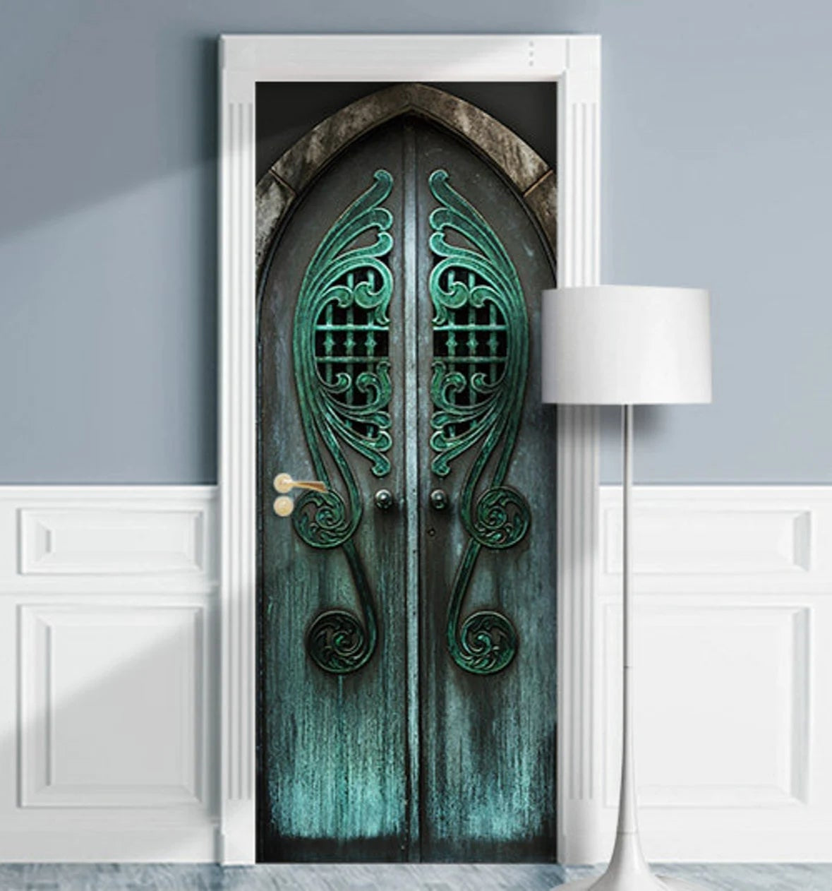 Fairy Elf Castle door sticker mural