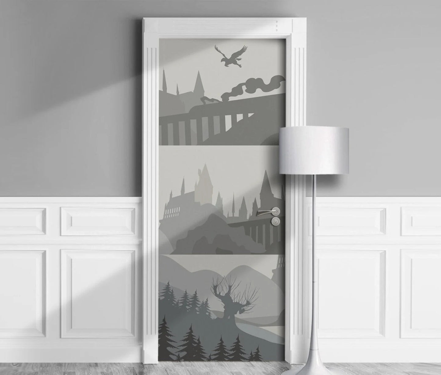 Magic Castle door sticker mural