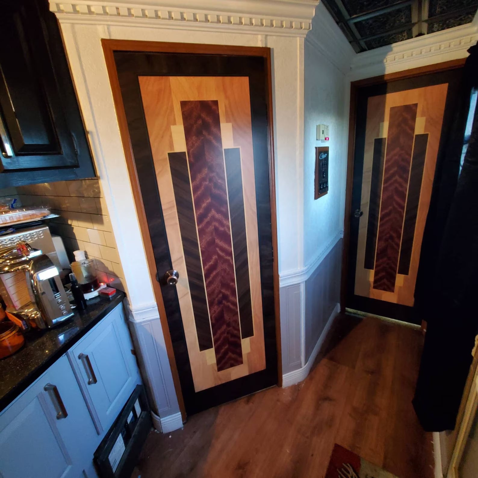 Art Deco Hotel Door Sticker Mural