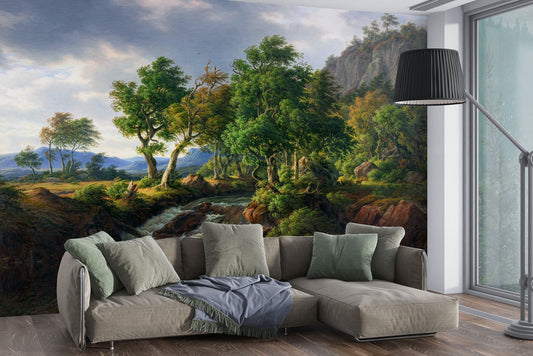Classical landscape painting - wall mural