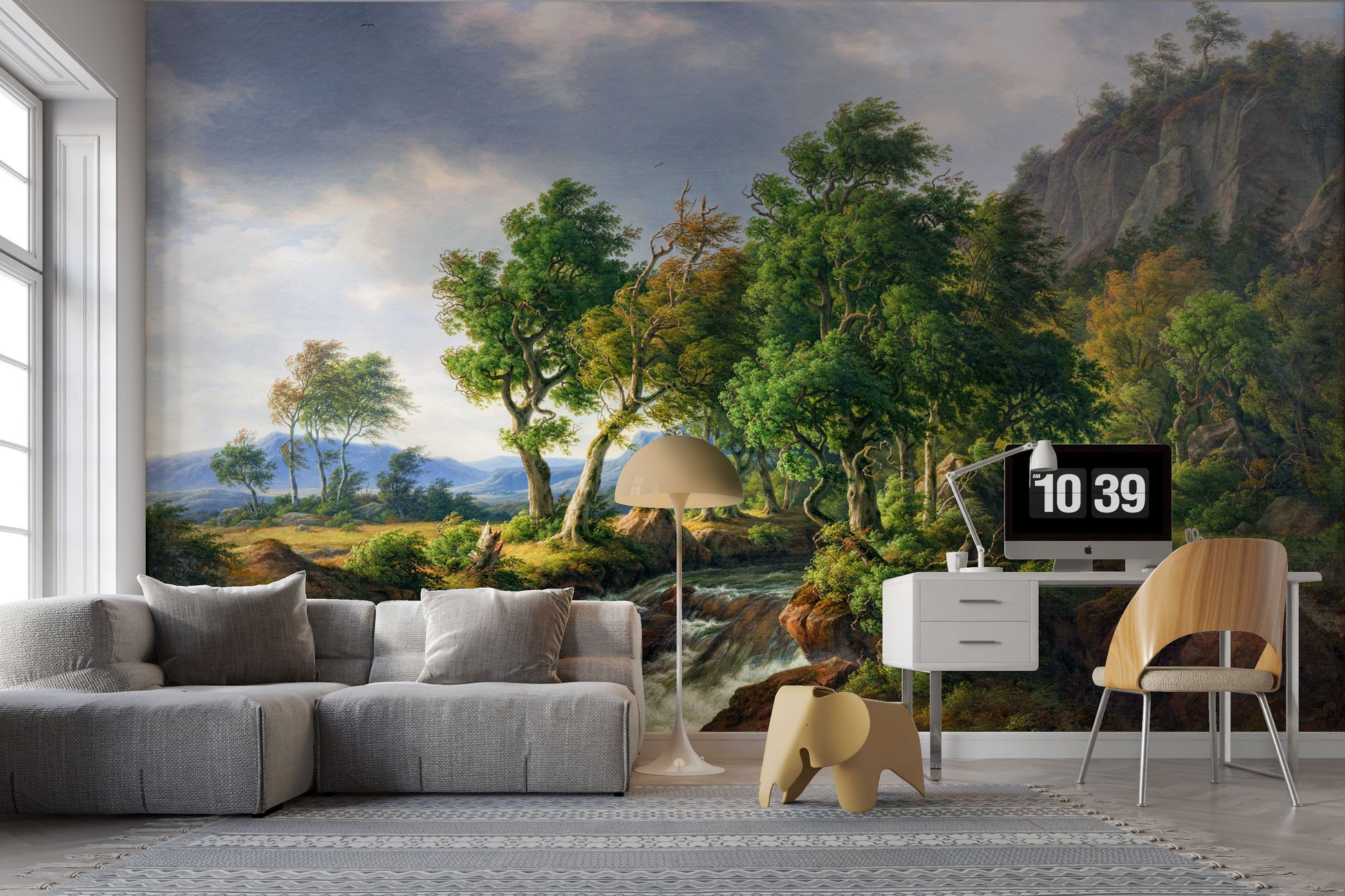 Landscape wall mural