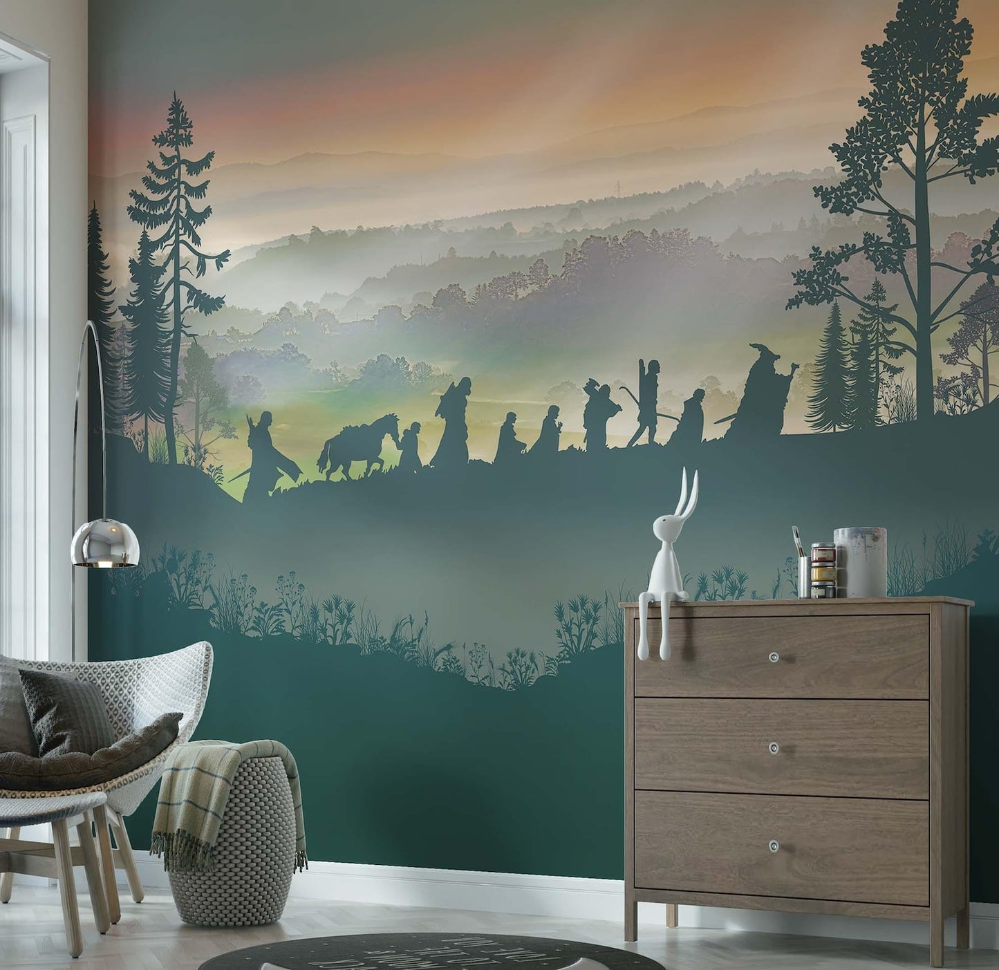 LOTR wall art - baby nursery wall murals