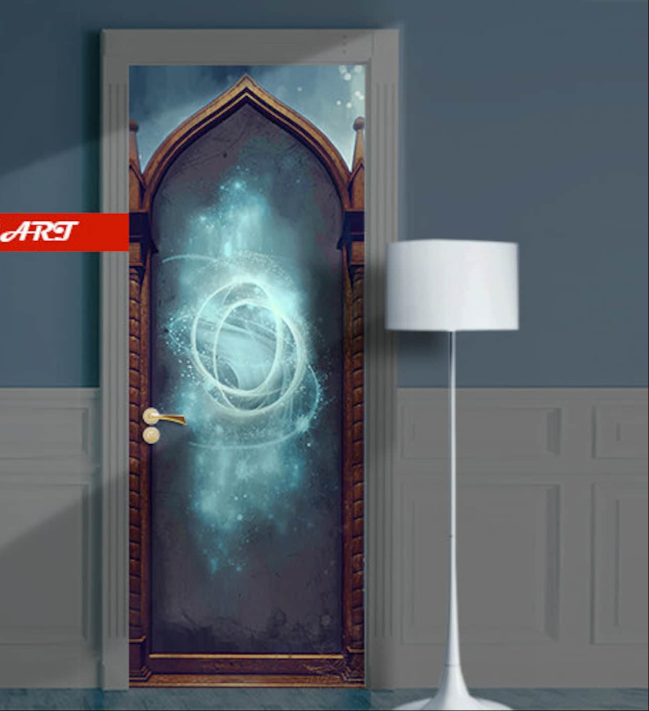 Baby room door wrap