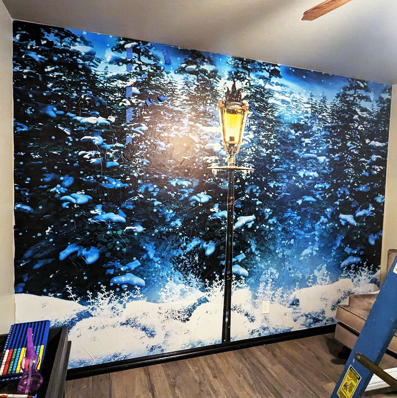 Narnia lamppost wall decal