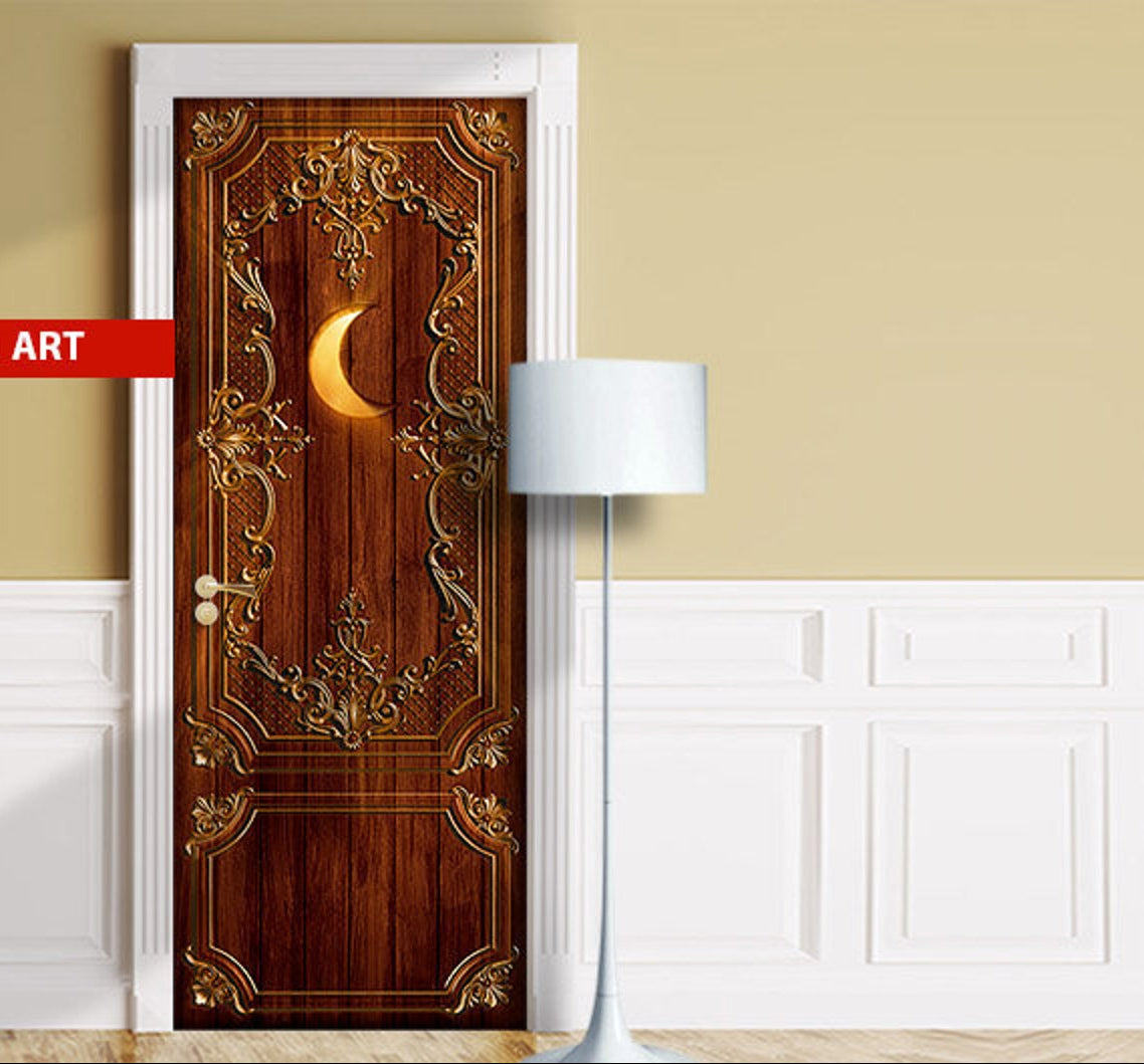 Glamor outhouse door for bathroom, restroom, washroom, can, john, head, latrine, men's/boys' room, ladies'/girls' room.