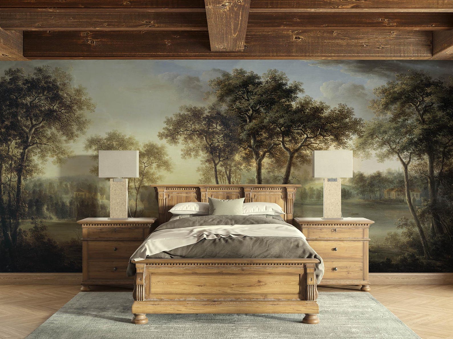 Fabric murals for walls, Jeanna Elisabeth Åkerman - Rosendal Castle