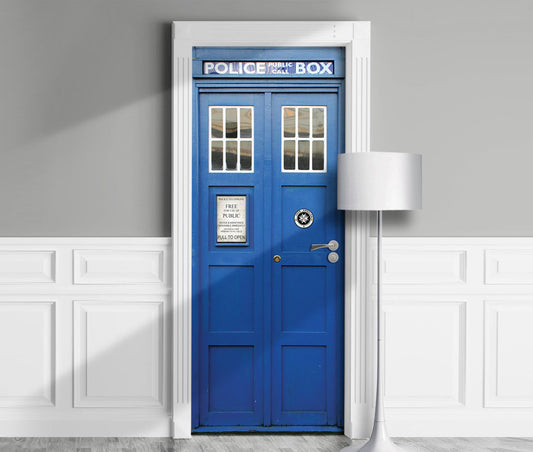 Tardis police booth door wrap