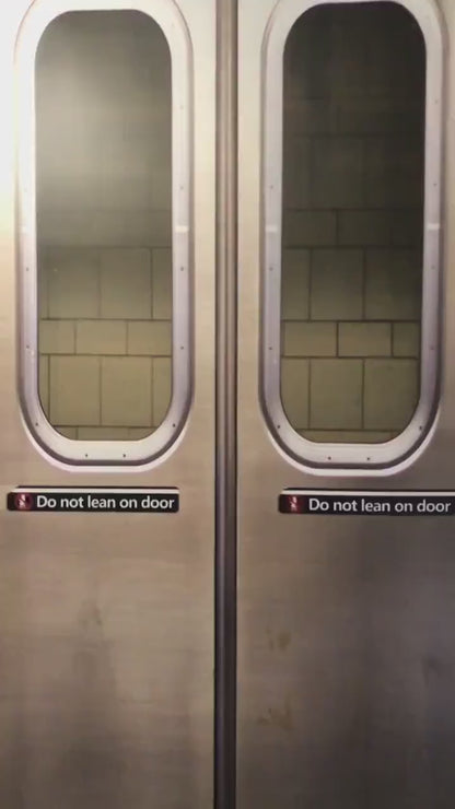 New York Subway Door Sticker, Underground, self-adhesive, single piece