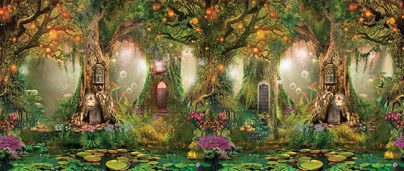 Related forest with no girls 25.5 Ft Width x 7.25 Ft High