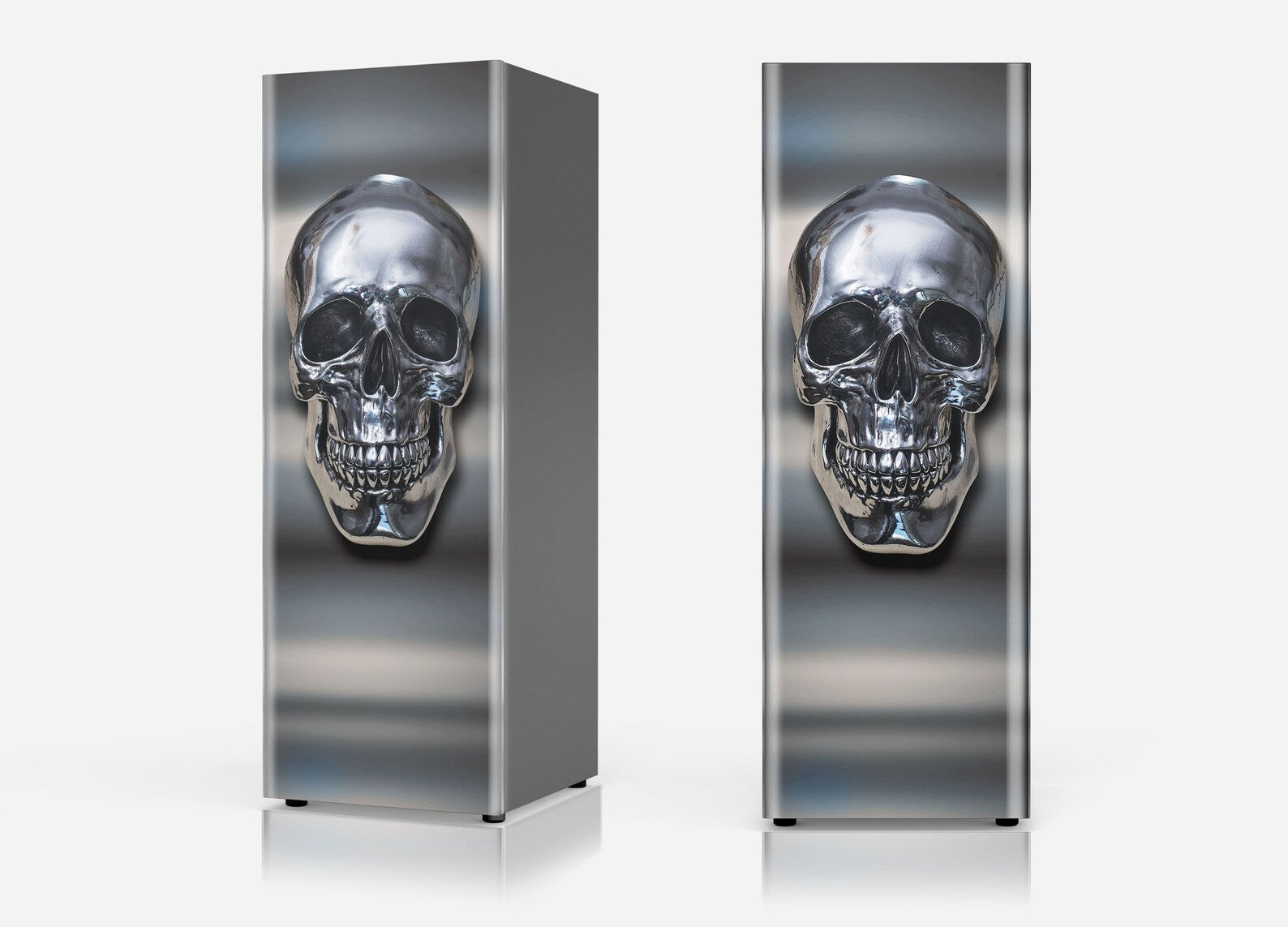 Refrigerator Cover - Metal Scull