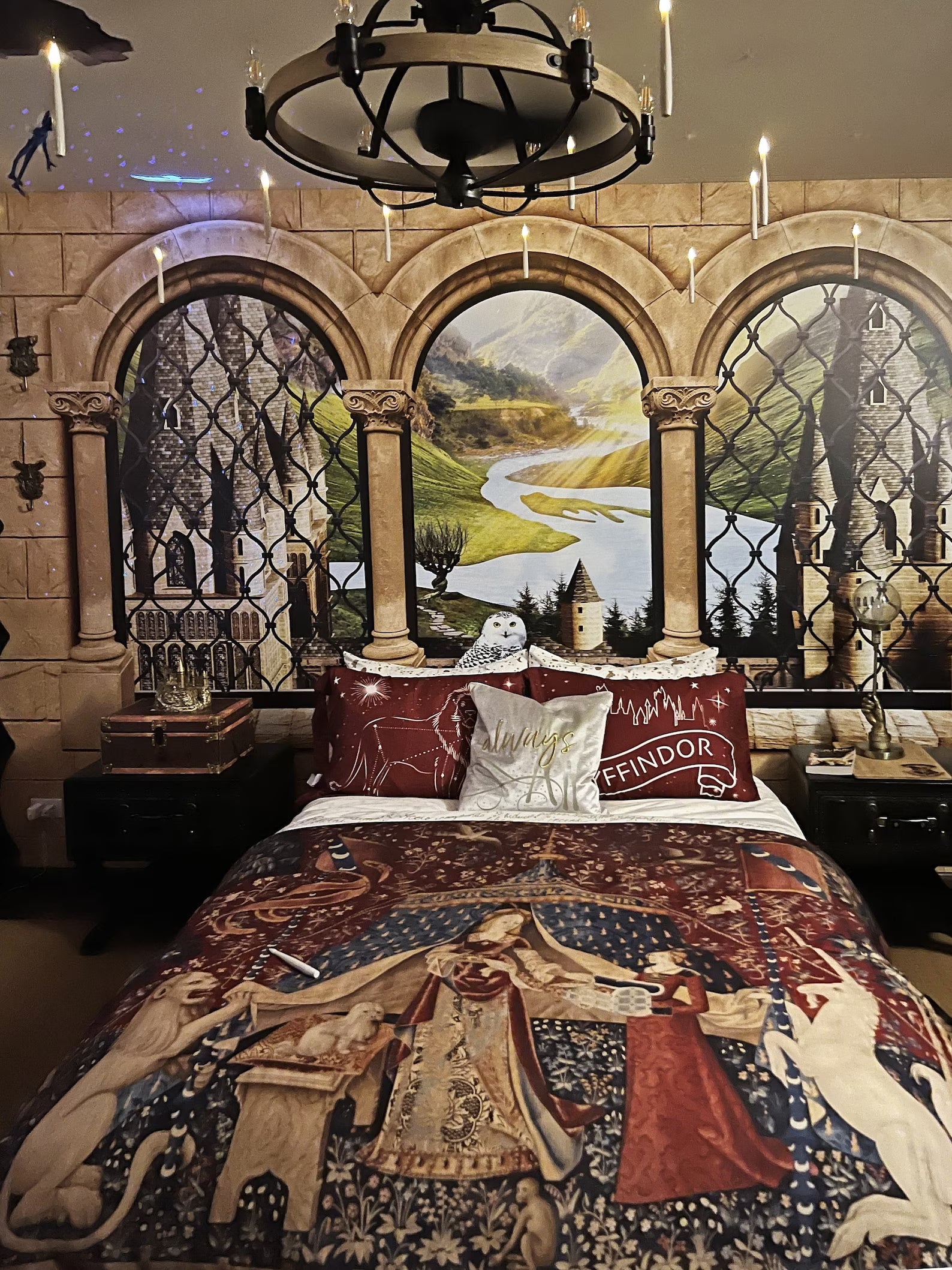 Wizards Castle Wall Mural Tapestry. Harry Potter nursery mural