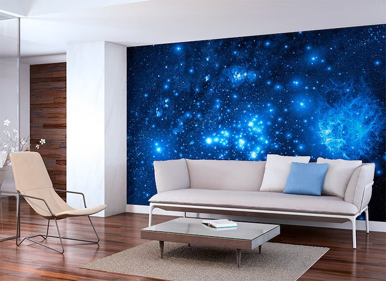 Galaxy Wall Art, starry sky wall murals