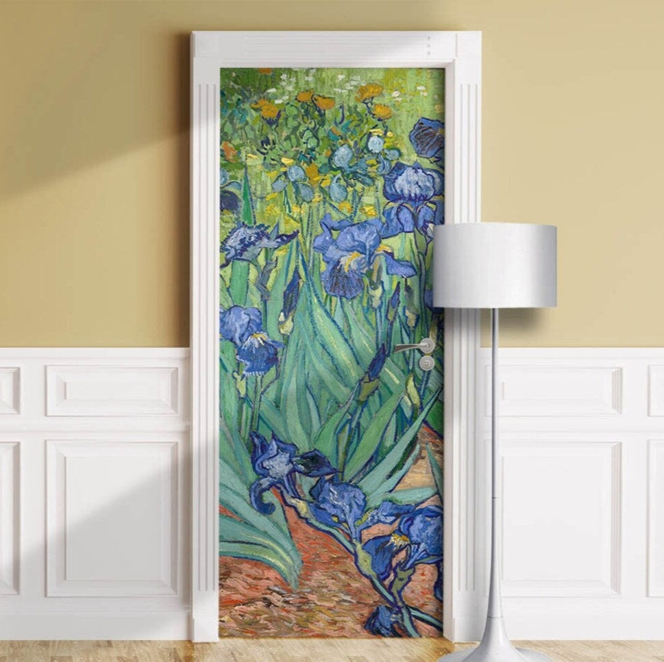 Van Gogh Irises door mural