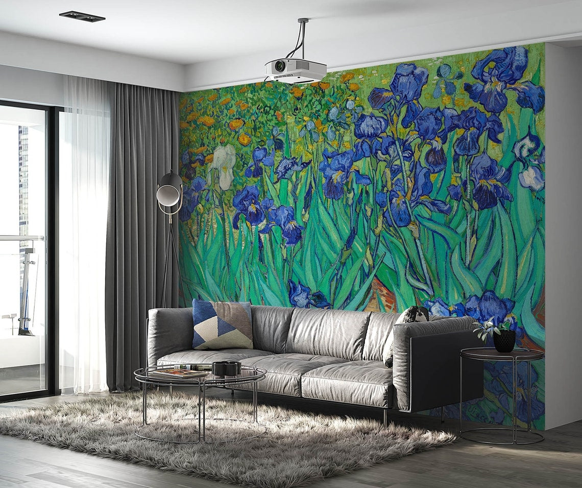 Van Gogh Wall Tapestry - Irises paining