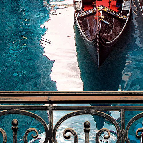 Venice Bridge door sticker mural