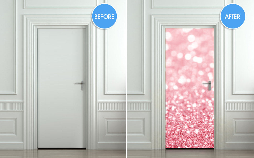 Door Wall STICKER poster bling glitter sparks rose decole cover film 30"x79" (77x200 cm) - Pulaton stickers and posters
- 2