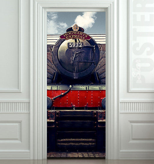 Door STICKER Hogwarts express train