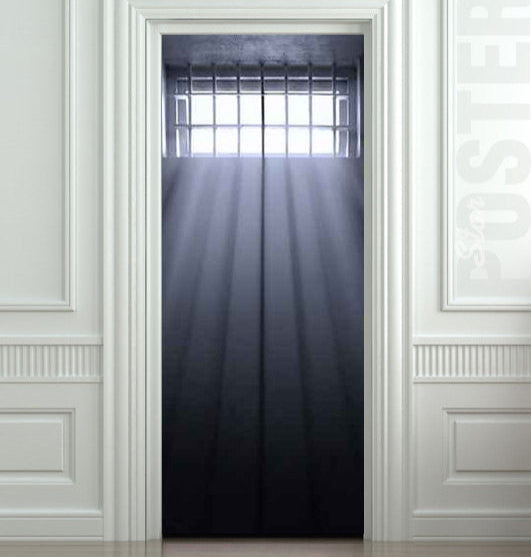 Prison jail door mural