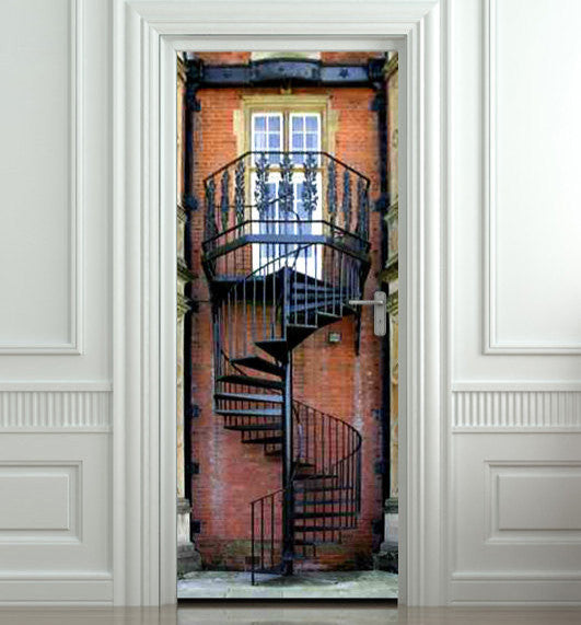 Door STICKER stair flight of stairs mural decole film self-adhesive poster 30"x79"(77x200 cm) - Pulaton stickers and posters
- 1