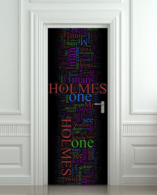 Door STICKER Baker one Sherlock detective mural decole film self-adhesive poster 30"x79"(77x200 cm) - Pulaton stickers and posters
- 1