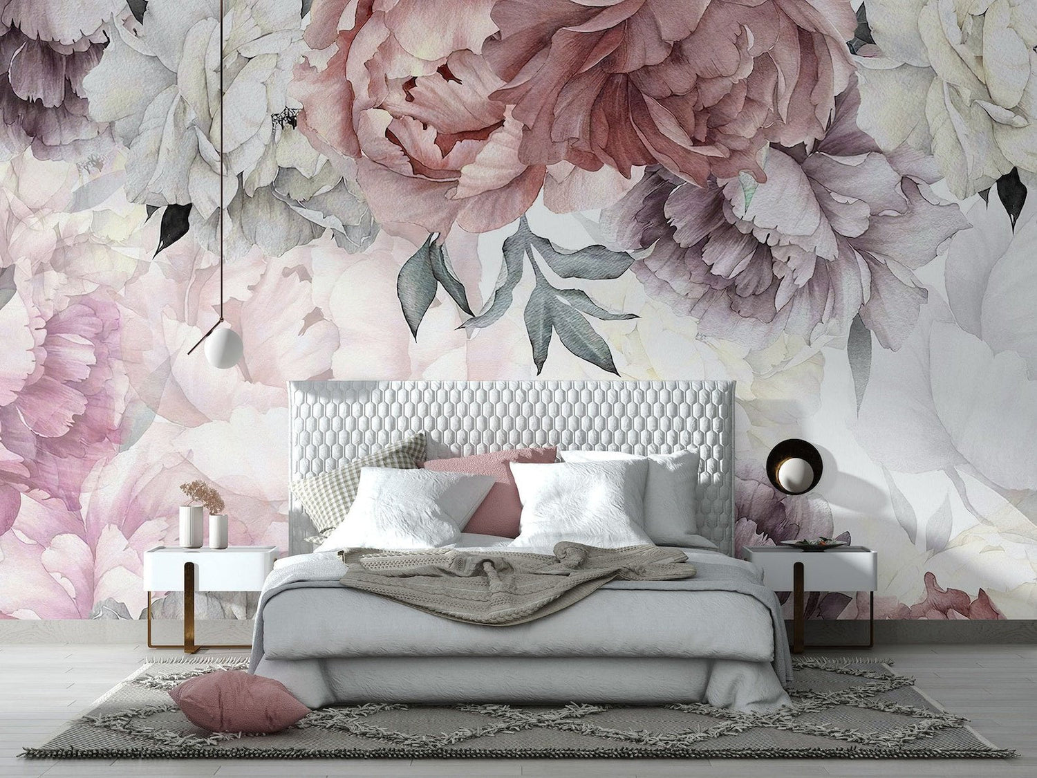 Master Bedroom Luxury Accent Wall Murals