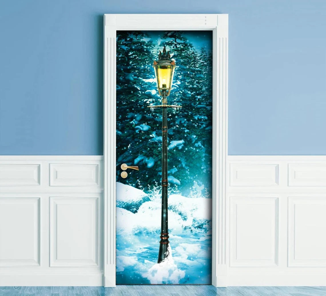 Door sticker murals. Narnia-themed decal