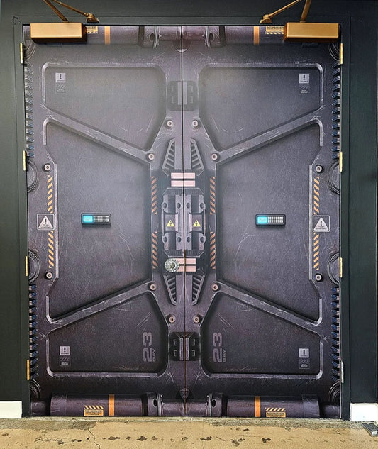 Double door stickers - Sci-Fi decor