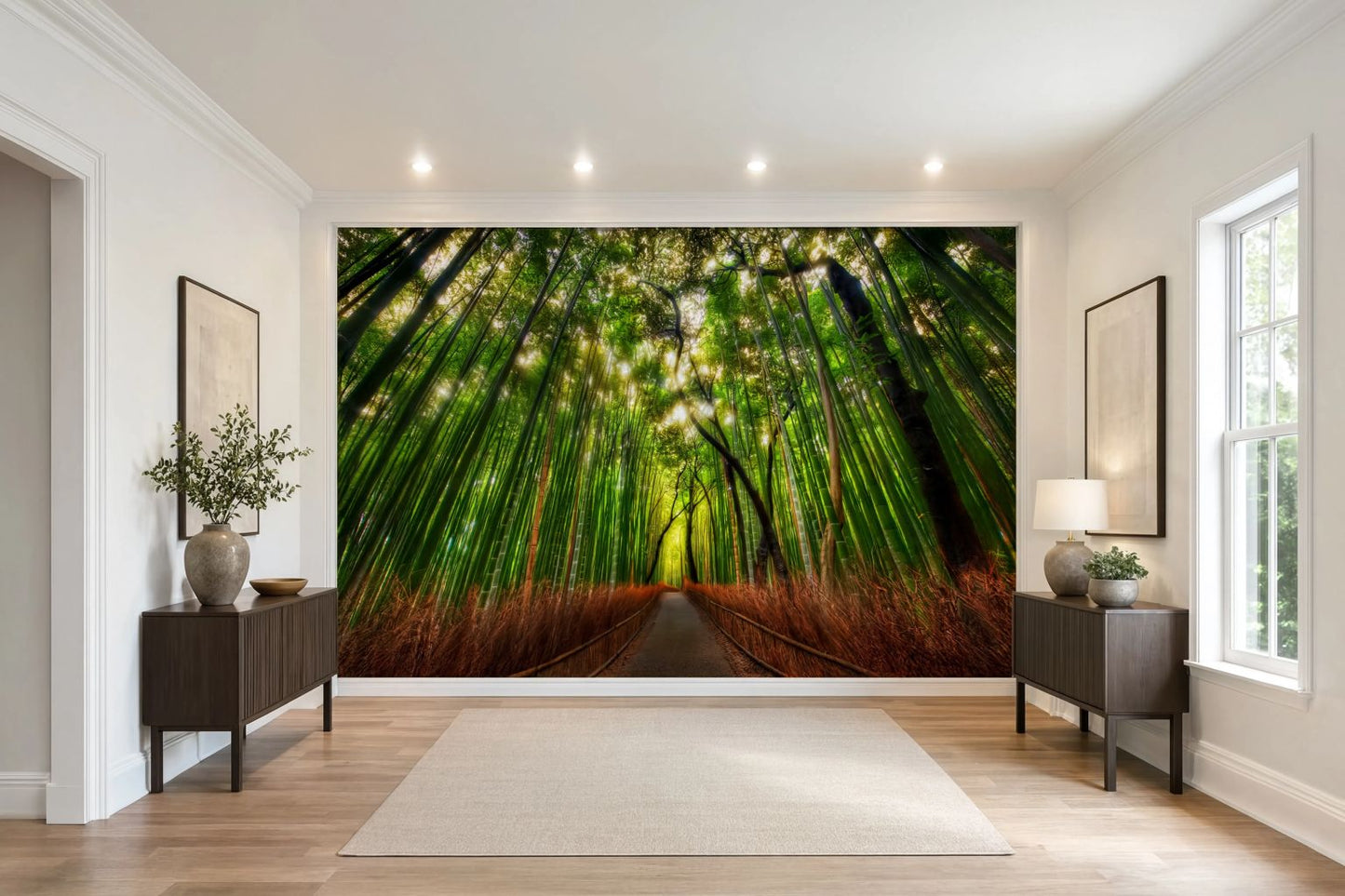 Bamboo Forest Wall Mural Peel and Stick Nature Wallpaper