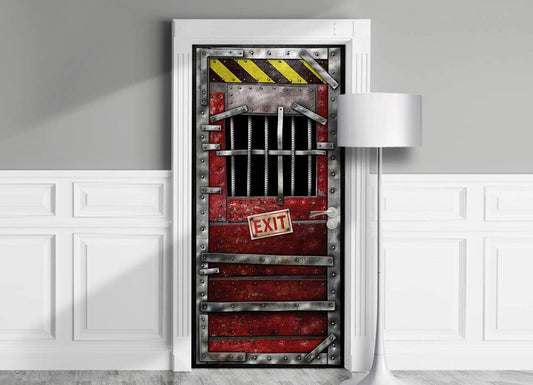 Gamer Safe House Exit door wrap