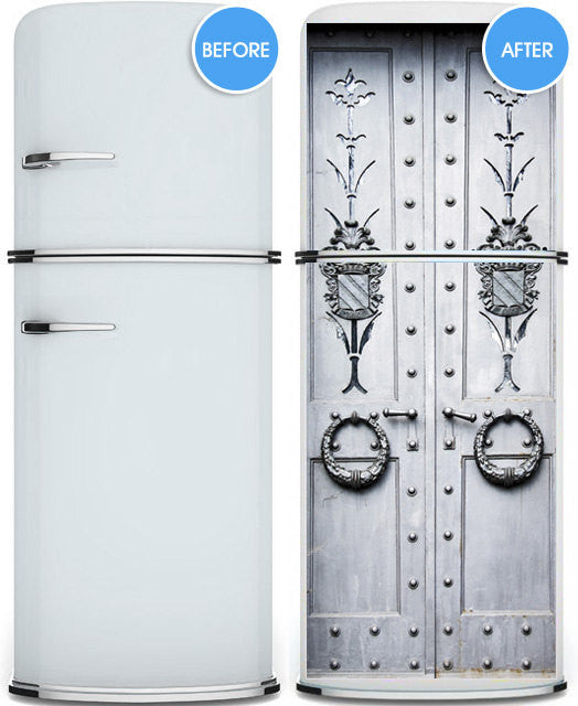 Fridge Cover - Castle Metal Gate