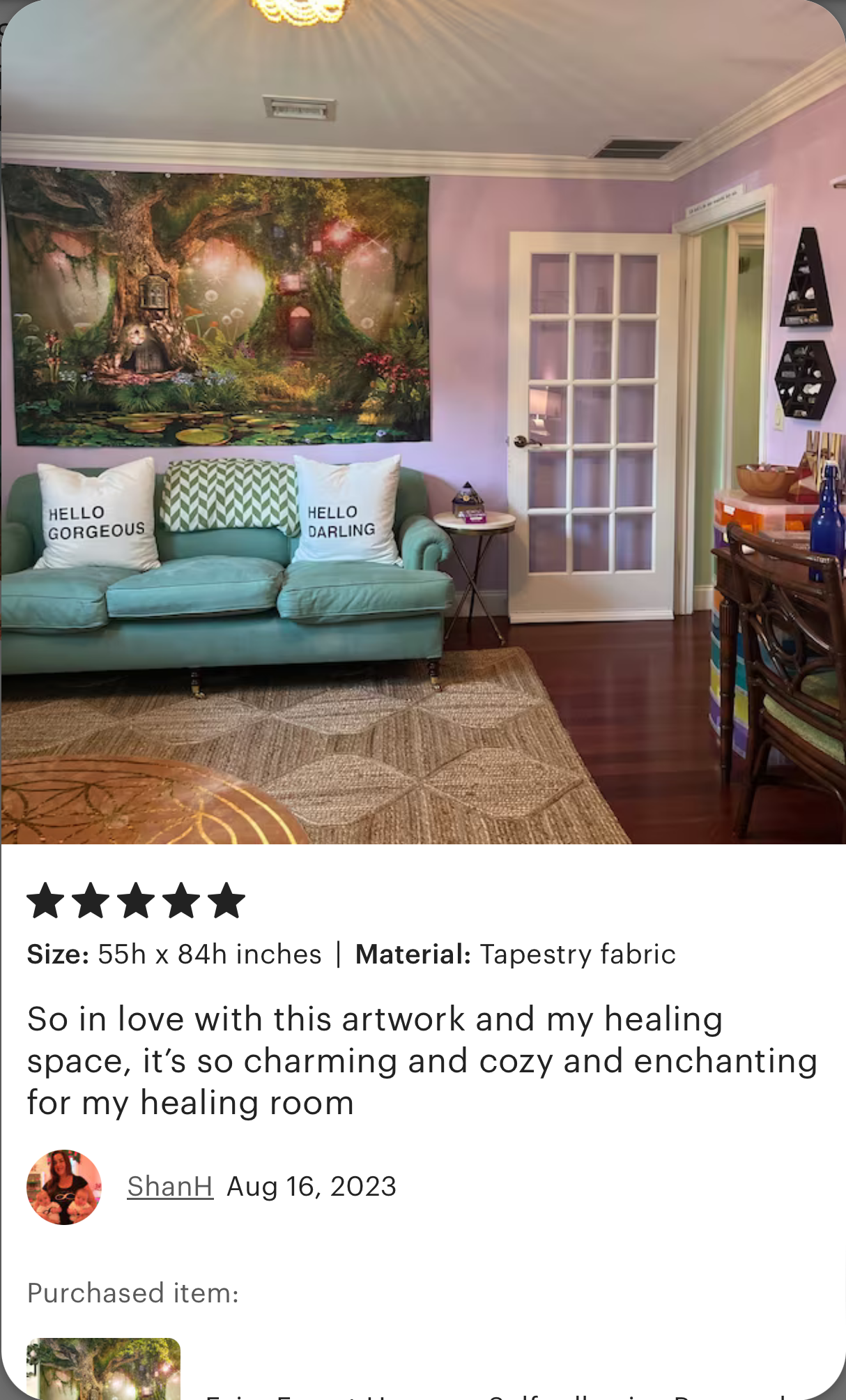 Wall mural tapestry