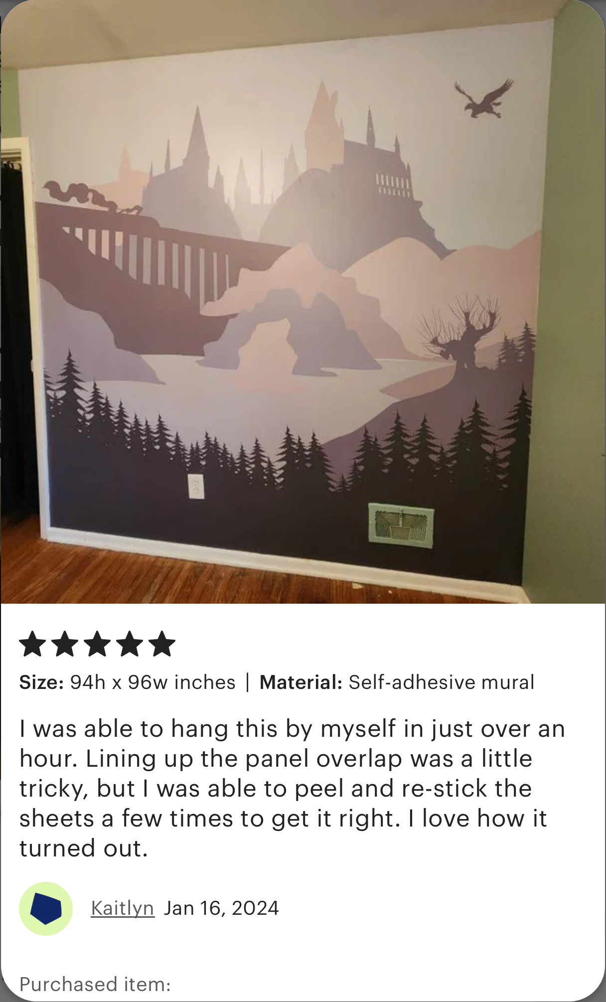 Baby room decal