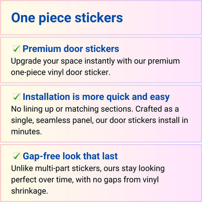 Magic Gate, Doors of Durin full door sticker mural, self-adhesive, single piece